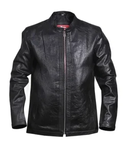 Men's Business Casual Slim Leather Jacket