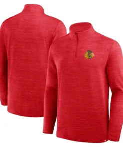 Mens Chicago Blackhawks Boarding Quarter Zip
