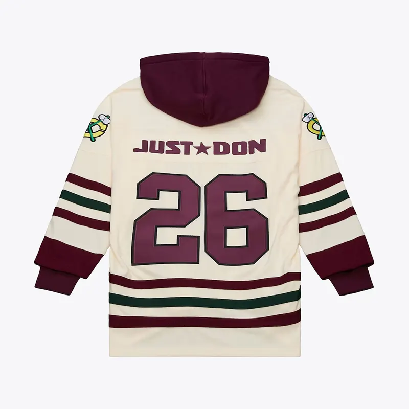 Mens Chicago Blackhawks Mitchell & Ness Just Don Jersey Hoodie - Image 2