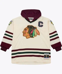 Mens Chicago Blackhawks Mitchell & Ness Just Don Jersey Hoodie