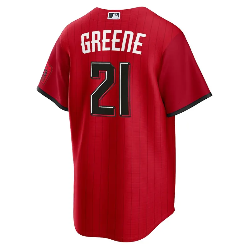 Mens Cincinnati Reds Hunter Greene Nike Jersey - Image 3
