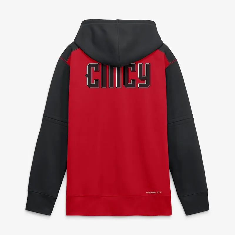 Mens Cincinnati Reds Nike Red 2026 City Connect Authentic Collection Therma-FIT Hoodie - Image 2