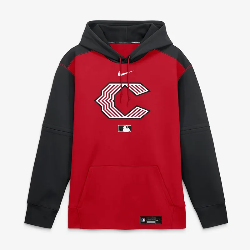 Mens Cincinnati Reds Nike Red 2026 City Connect Authentic Collection Therma-FIT Hoodie - Image 3