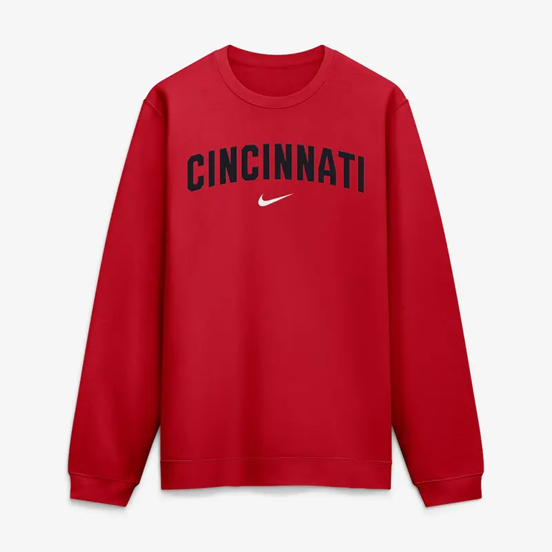Mens Cincinnati Reds Nike Red 2026 City Connect Club 2-Hit Sweatshirt
