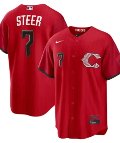Mens Cincinnati Reds Spencer Steer Nike Jersey