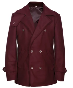Men's Classic Double Breasted Wool Blend Overcoat