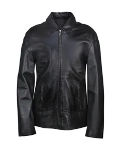 Men's Classic Zipped Biker Leather Jacket