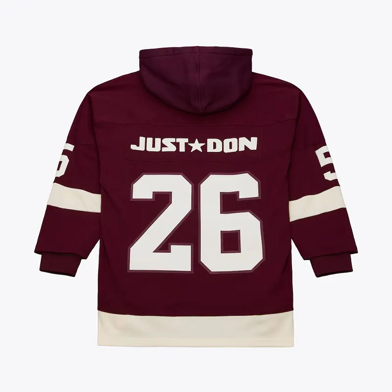 Mens Detroit Red Wings Mitchell & Ness Just Don Jersey Hoodie - Image 2