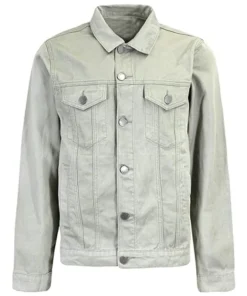 Distressed Grey Denim Jacket