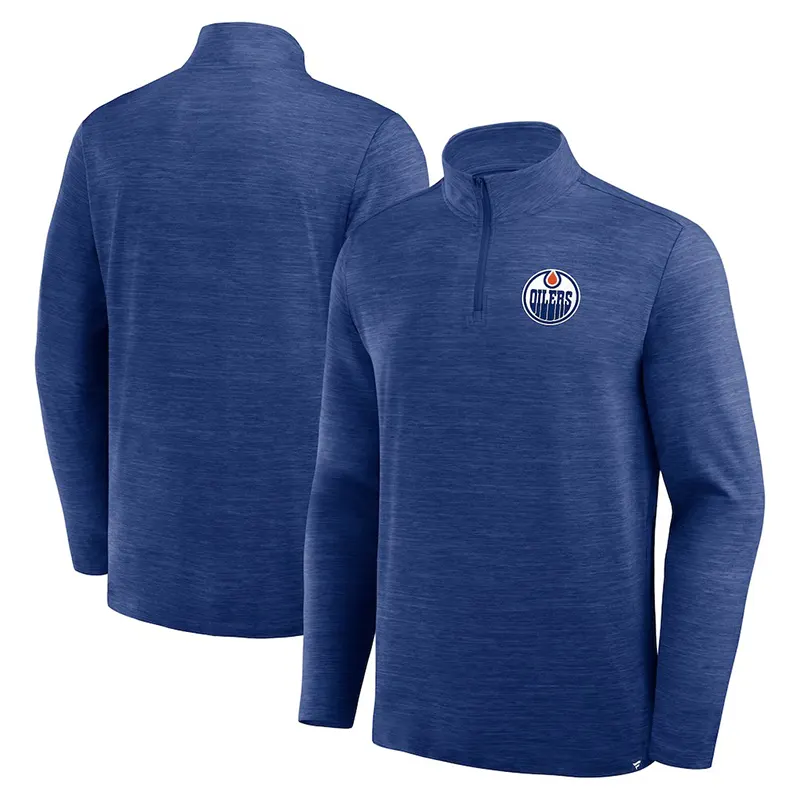 Mens Edmonton Oilers Boarding Quarter Zip