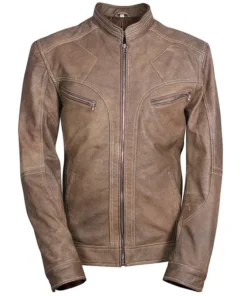 Men's J9 Distressed Leather Jacket