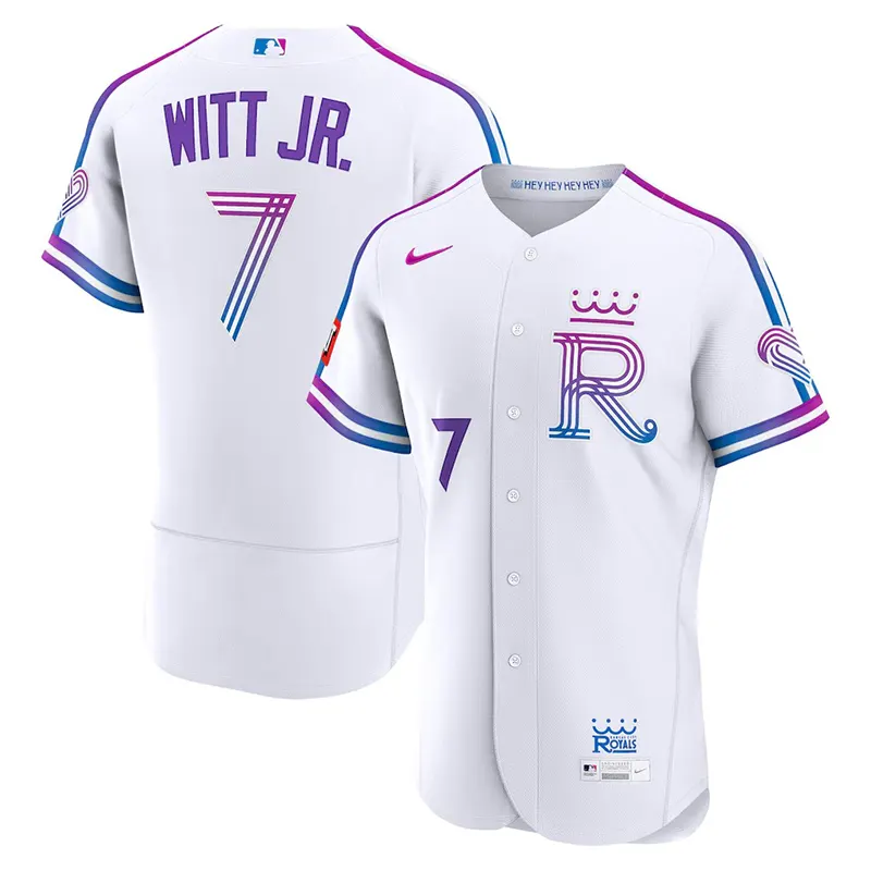 Mens Kansas City Royals Bobby Witt Jr. Nike Patch Jersey