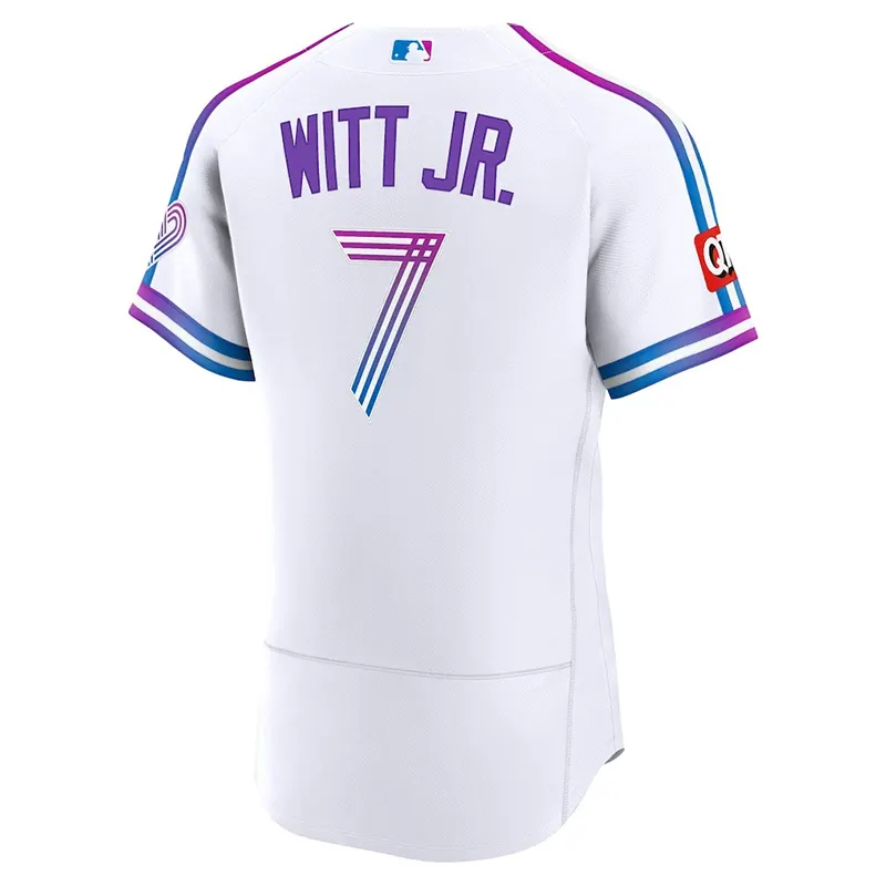 Mens Kansas City Royals Bobby Witt Jr. Nike Patch Jersey - Image 2