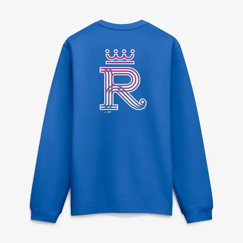 Mens Kansas City Royals Nike Blue 2026 City Connect Club 2-Hit Sweatshirt