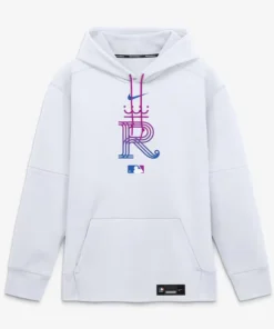 Mens Kansas City Royals Nike White 2026 City Connect Authentic Collection Therma-FIT Hoodie