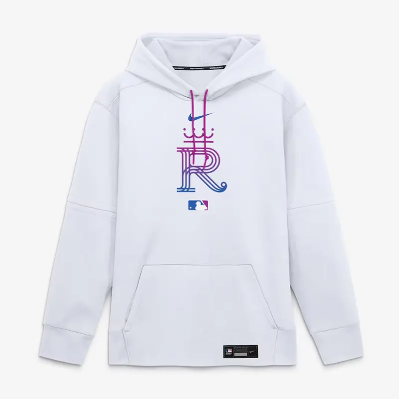 Mens Kansas City Royals Nike White 2026 City Connect Authentic Collection Therma-FIT Hoodie