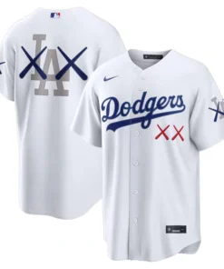 Men's Los Angeles Dodgers Nike x KAWS White Stadium Jersey
