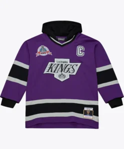 Mens Los Angeles Kings Mitchell & Ness Just Don Jersey Hoodie