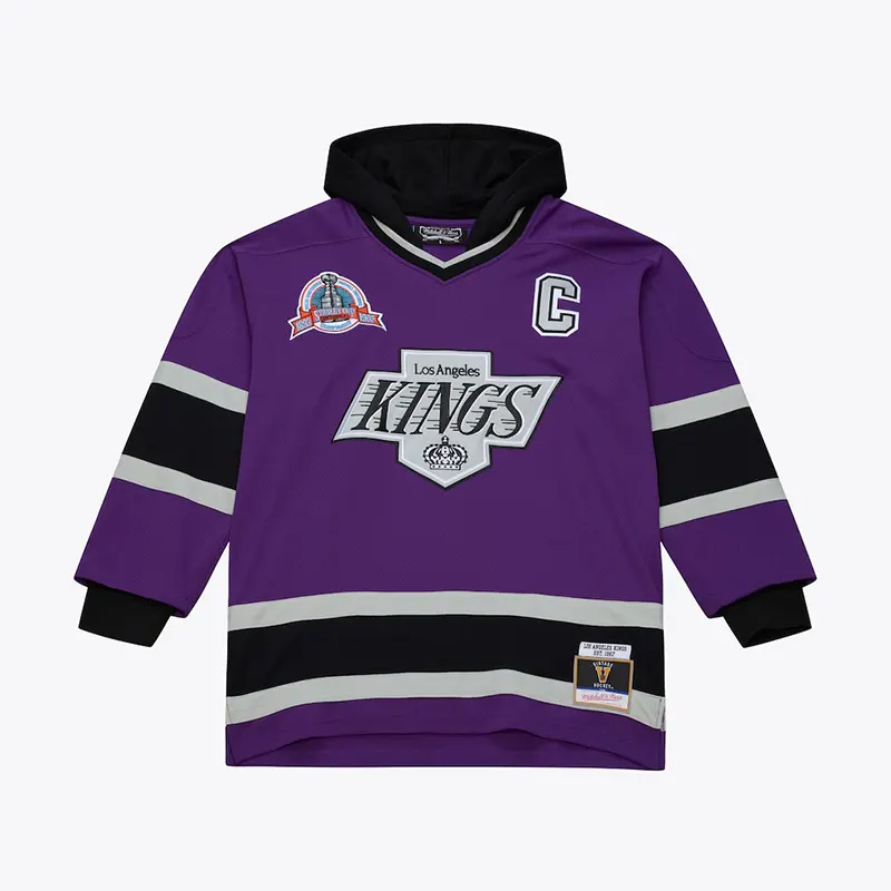 Mens Los Angeles Kings Mitchell & Ness Just Don Jersey Hoodie