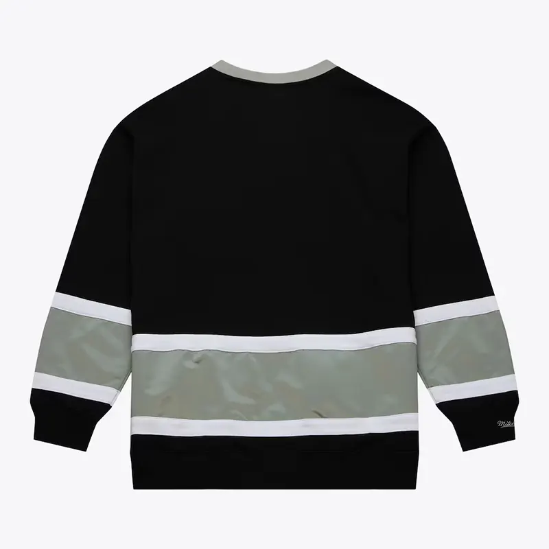 Mens Los Angeles Kings Mitchell & Ness Satin Insert Fleece Crew - Image 2