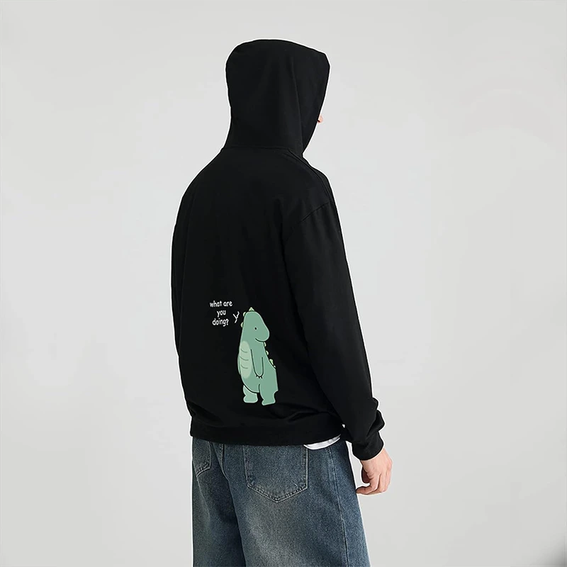 Men's Lovely Dinosaur Matching Couple Hoodie - Image 2