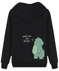 Men's Lovely Dinosaur Matching Couple Hoodie