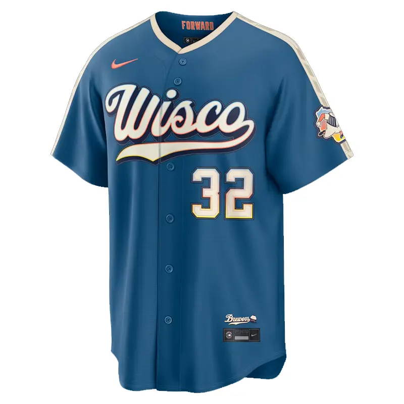 Mens Milwaukee Brewers Jacob Misiorowski Nike Stadium Jersey - Image 2