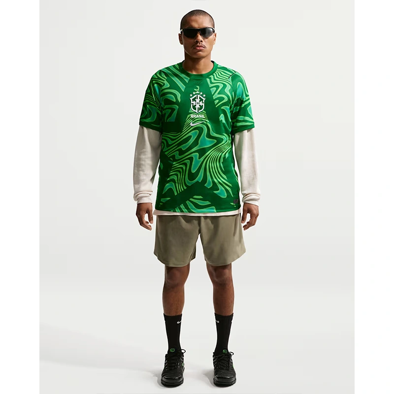 Men's Nike Brazil 2026 Stadium Goalkeeper Short-Sleeve Jersey - Image 4