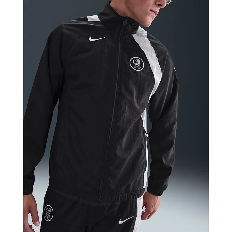 Mens Nike Chelsea F.C. Football Total 90 Tracksuit Jacket - Image 3