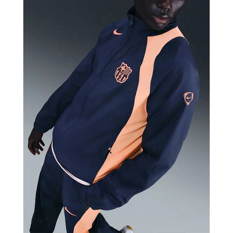 Mens Nike F.C. Barcelona Football Total 90 Tracksuit Jacket - Image 3