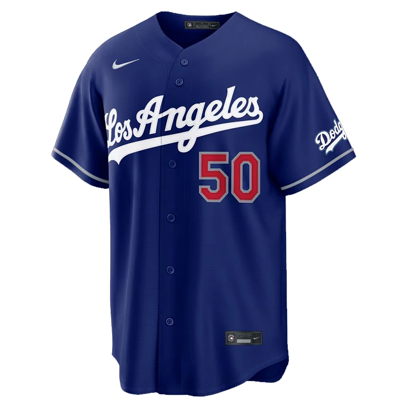 Mens Nike Mookie Betts Royal Los Angeles Dodgers Alternate Stadium Jersey - Image 2