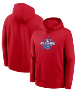 Men's Nike Red 2026 MLB All-Star Game Logo Club Pullover Hoodie