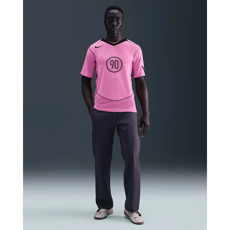 Mens Nike Total 90 Pink Dri-FIT Soccer Shirt - Image 4