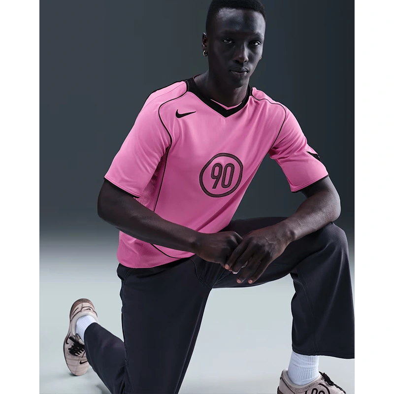 Mens Nike Total 90 Pink Dri-FIT Soccer Shirt - Image 3