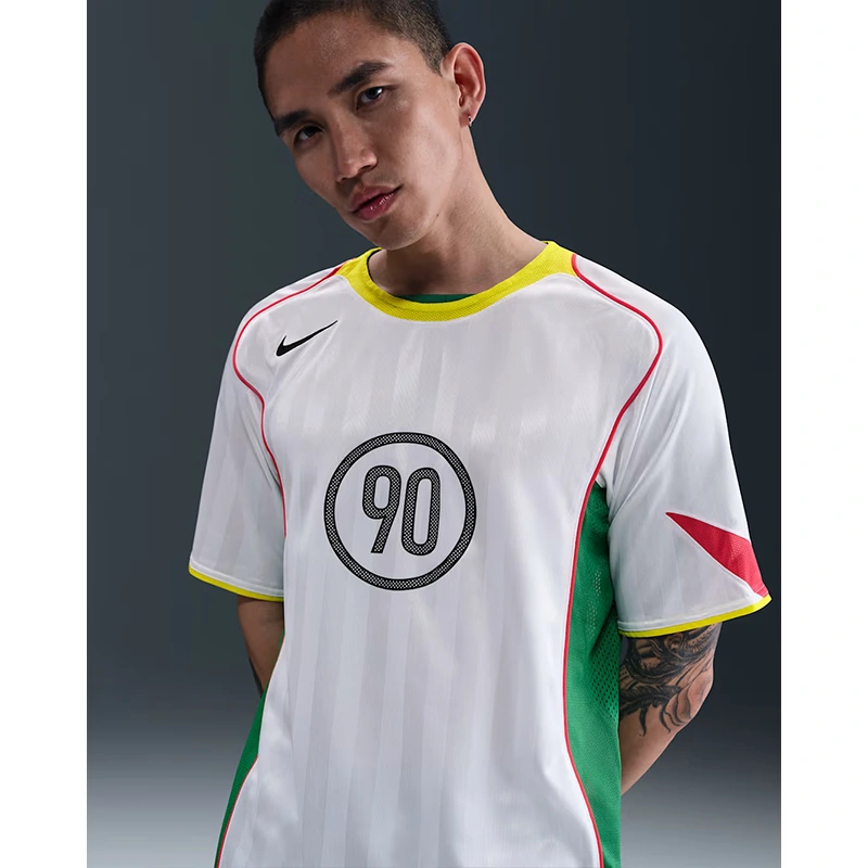 Mens Nike Total 90 White Dri-FIT Soccer Shirt - Image 3