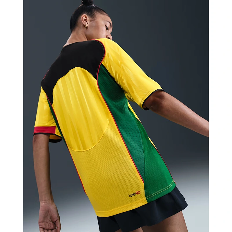 Mens Nike Total 90 Yellow Dri-FIT Soccer Shirt - Image 4