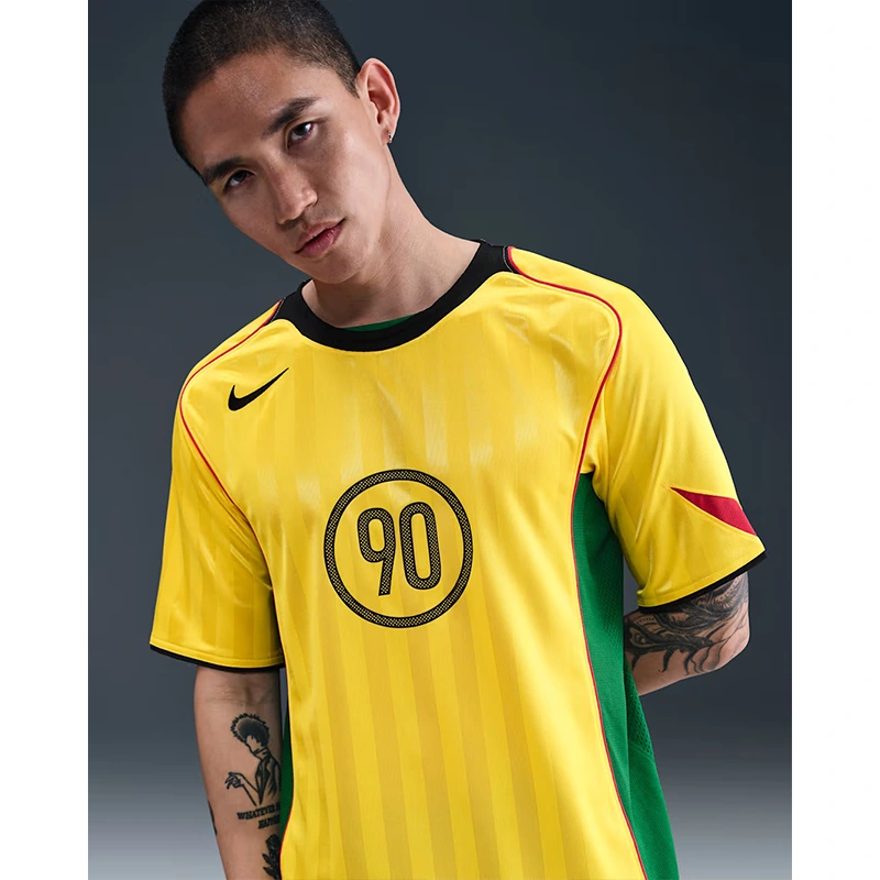Mens Nike Total 90 Yellow Dri-FIT Soccer Shirt - Image 3