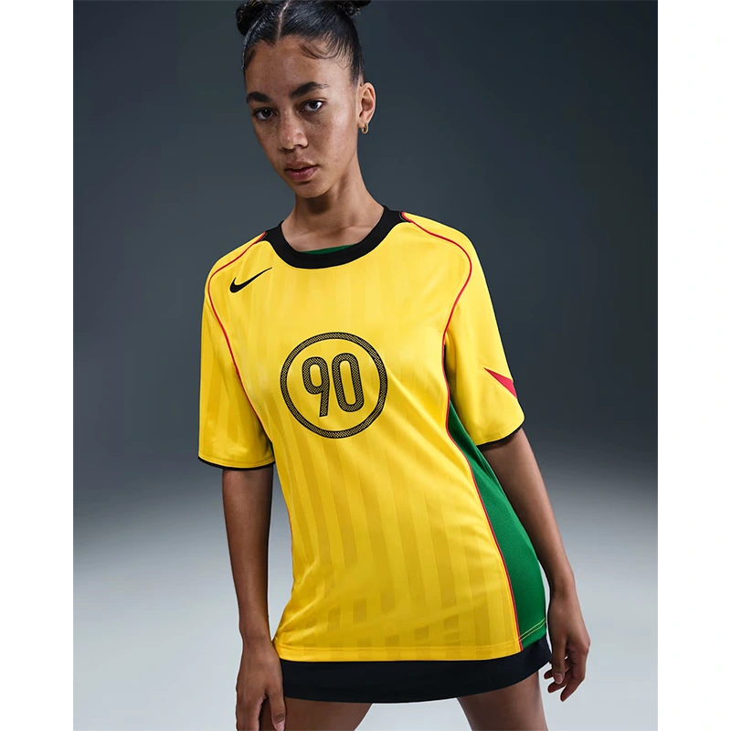 Mens Nike Total 90 Yellow Dri-FIT Soccer Shirt - Image 2