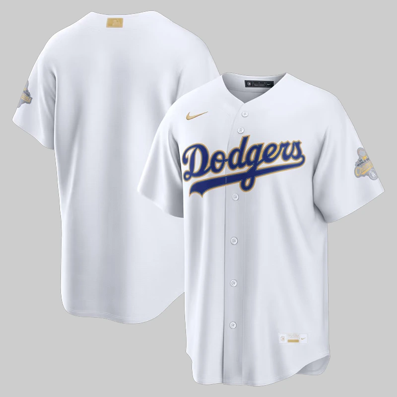 Mens Nike White Los Angeles Dodgers 2026 Gold Collection Stadium Jersey