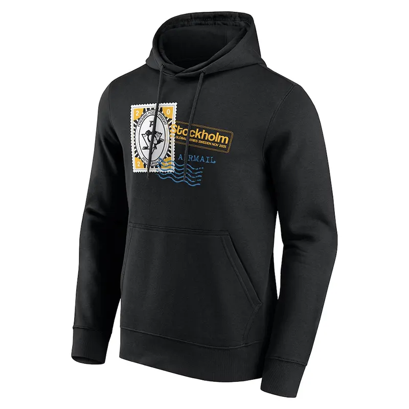 Mens Pittsburgh Penguins Global Series 2025 Hometown To Stockholm Hoodie - Image 2