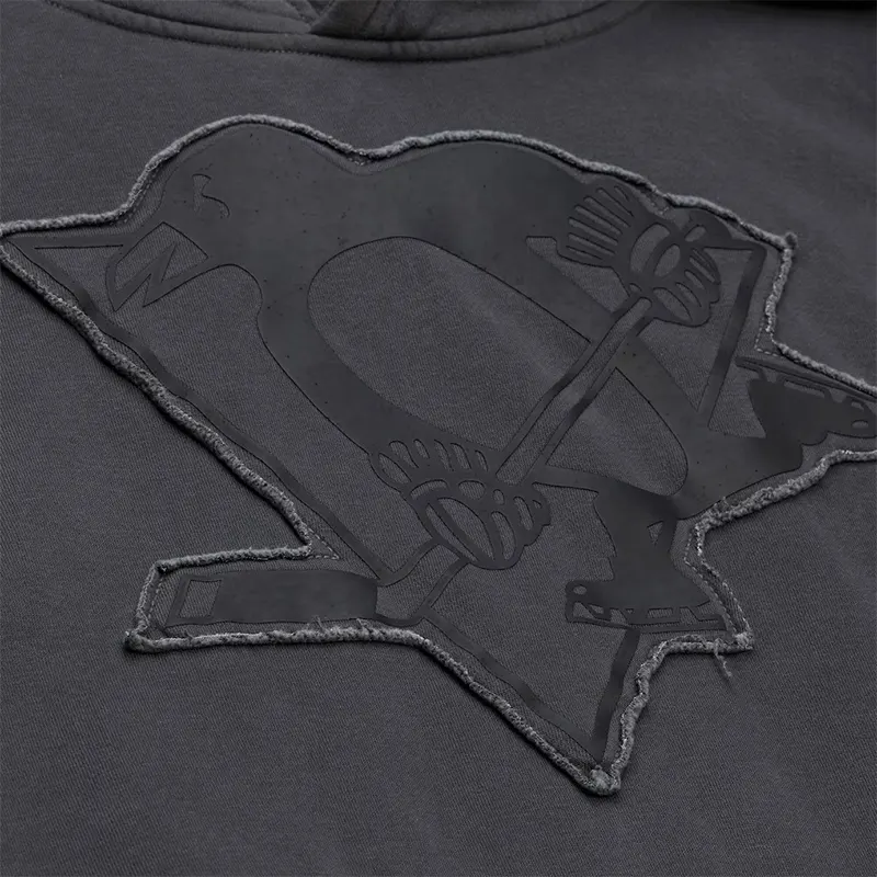 Mens Pittsburgh Penguins Mitchell & Ness Downtown Fleece Hoodie - Image 3