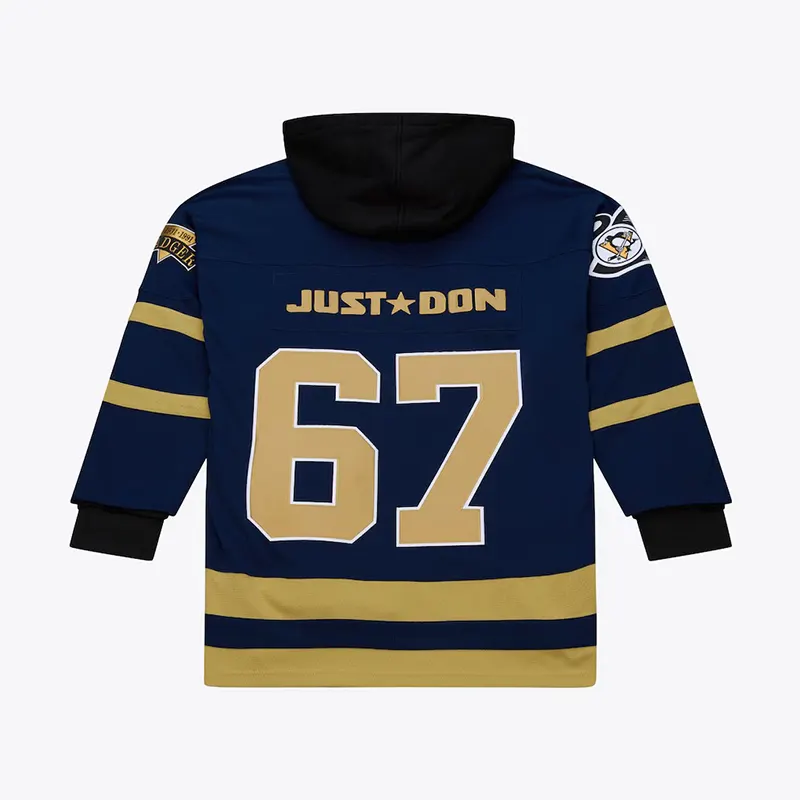 Mens Pittsburgh Penguins Mitchell & Ness Just Don Jersey Hoodie - Image 2