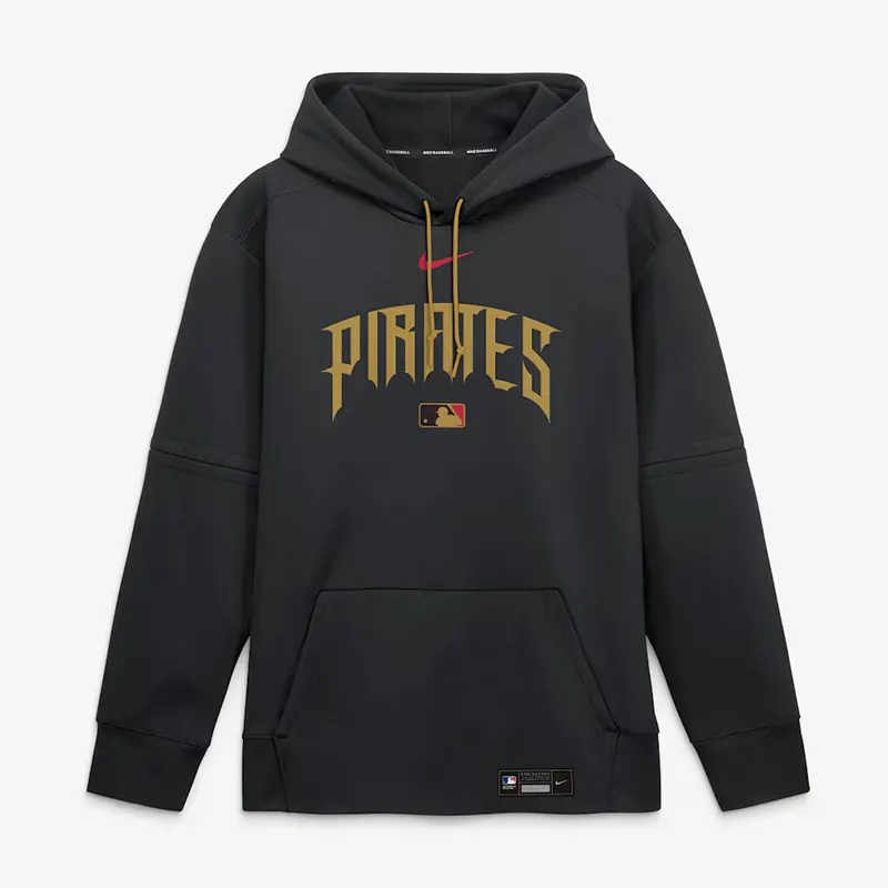 Mens Pittsburgh Pirates Nike Black 2026 City Connect Authentic Collection Therma-FIT Hoodie - Image 2