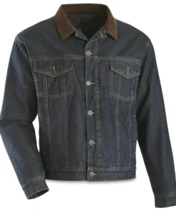 Men's Quilt Lined Denim Jean Jacket