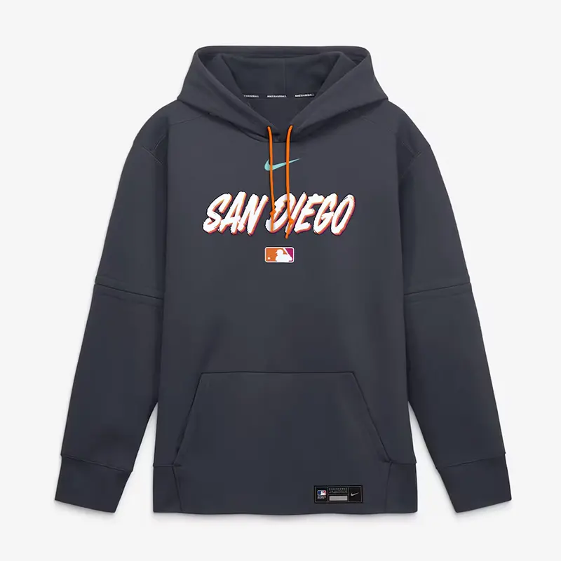 Mens San Diego Padres Nike Obsidian 2026 City Connect Authentic Collection Therma-FIT Hoodie - Image 2