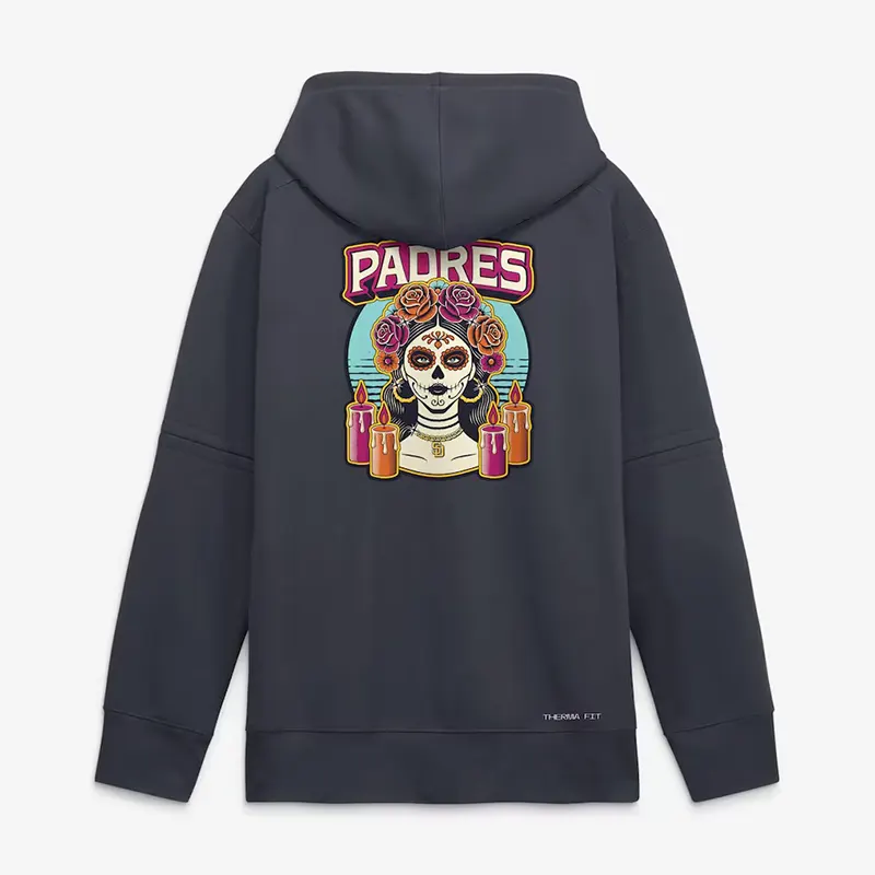 Mens San Diego Padres Nike Obsidian 2026 City Connect Authentic Collection Therma-FIT Hoodie - Image 3