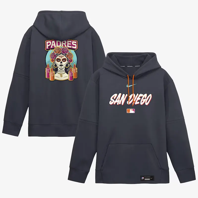 Mens San Diego Padres Nike Obsidian 2026 City Connect Authentic Collection Therma-FIT Hoodie
