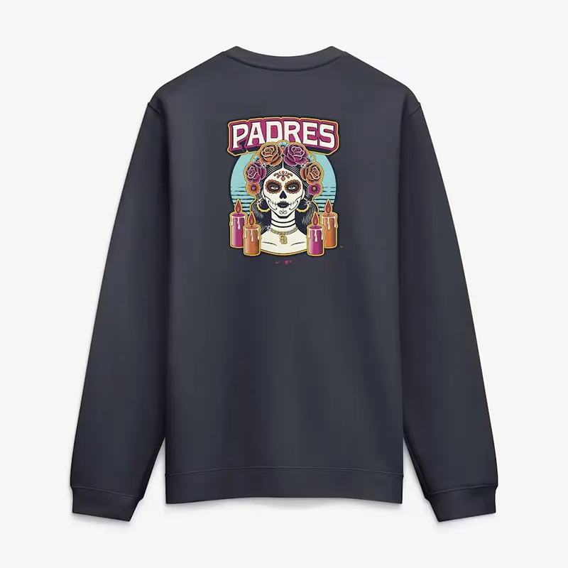 Men's San Diego Padres Nike Obsidian 2026 City Connect Club 2-Hit Sweatshirt - Image 2