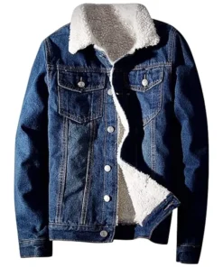 Men's Sherpa Fleece Lined Jean Jacket