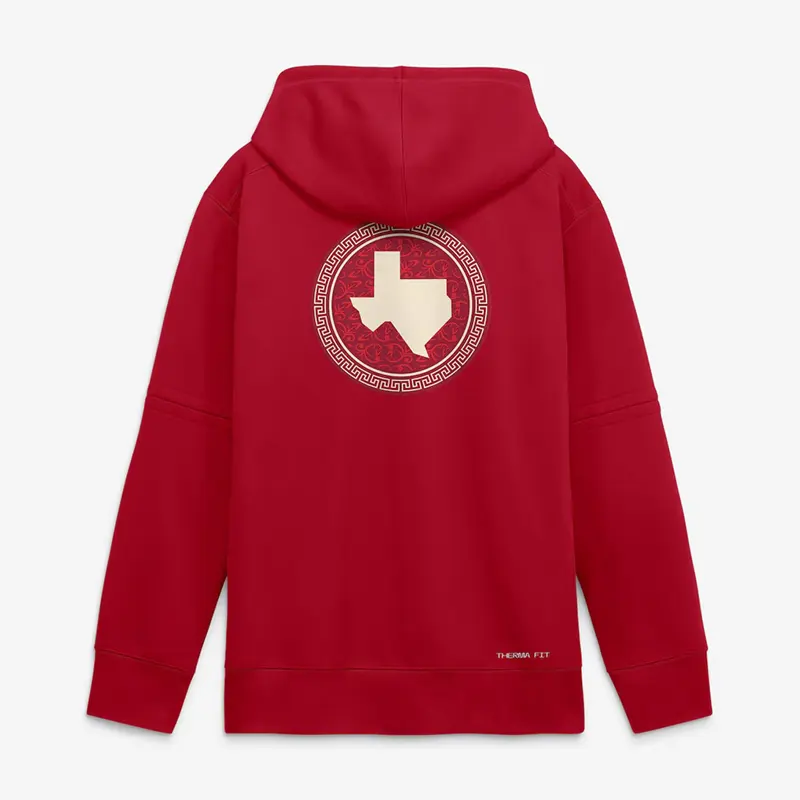 Mens Texas Rangers Nike Red 2026 City Connect Authentic Collection Therma-FIT Hoodie - Image 2